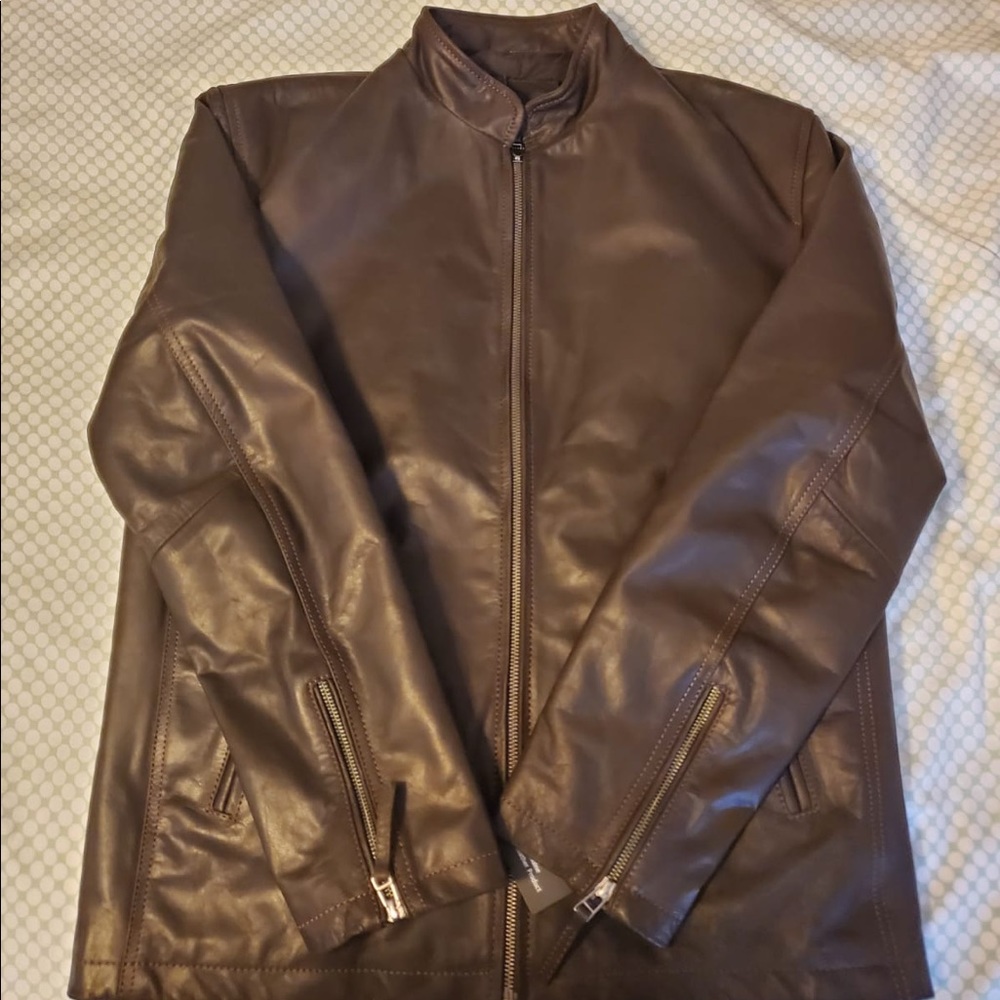 Leather Jacket Genuine, New